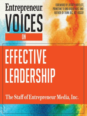 Entrepreneur Voices on Effective Leadership - Audiobook